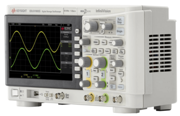 EDUX1002G Oscilloscope- 50 MHz, 2 Analog Channels – Sideview