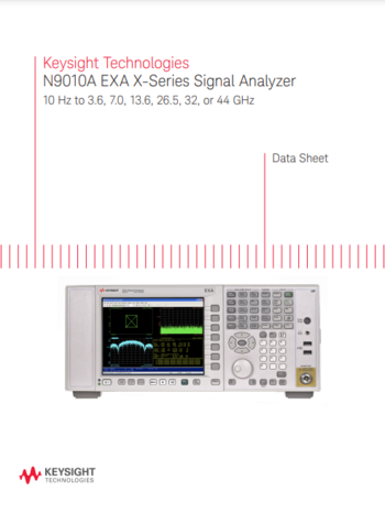 Keysight Technologies N9010A EXA X-Series Signal Analyzer