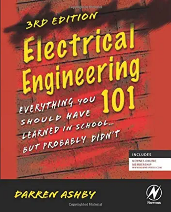 The front book cover of Electrical Engineering 101 by Darren Ashby – Source: Amazon