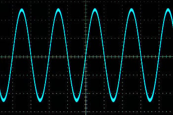 Blue sine waves