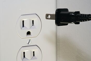 an electrical outlet with a plug