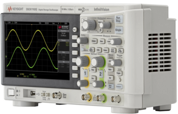 DSOX1102G Oscilloscope- 70-100 MHz, 2 Analog Channels – Sideview
