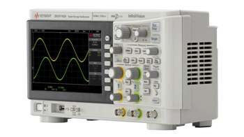 DSOX1102A Oscilloscope- 70-100 MHz, 2 Analog Channels – Sideview