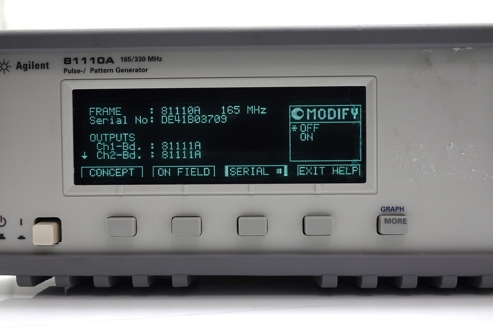 Keysight 81110A Pulse Pattern Generator / 165/330 MHz 