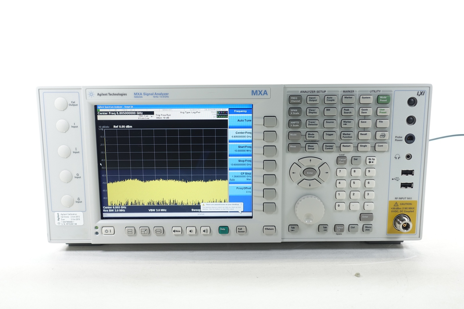 Keysight N9020A-513 10 Hz to 13.6 GHz