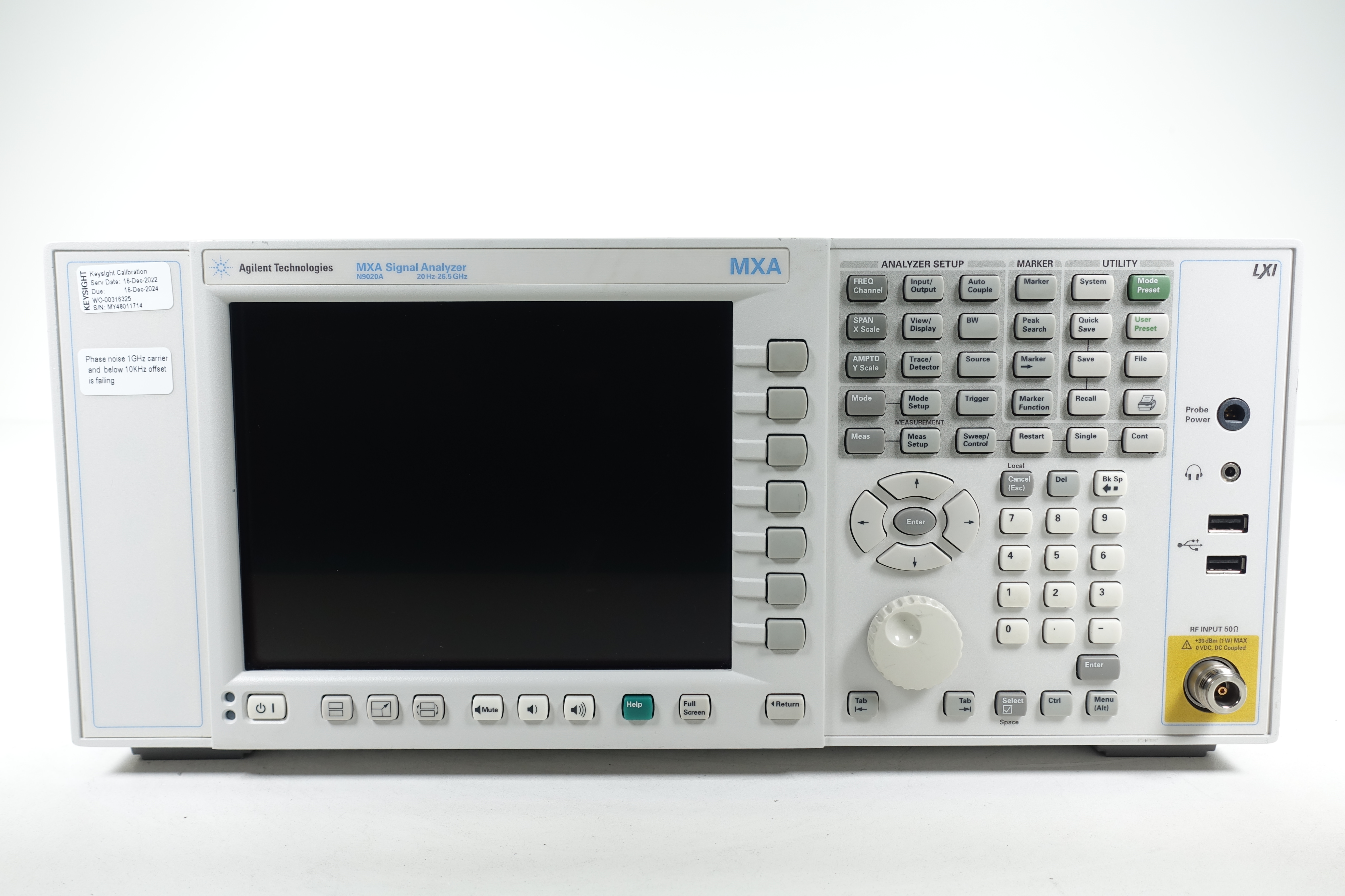 Keysight N9020A-526 10 Hz to 26.5 GHz