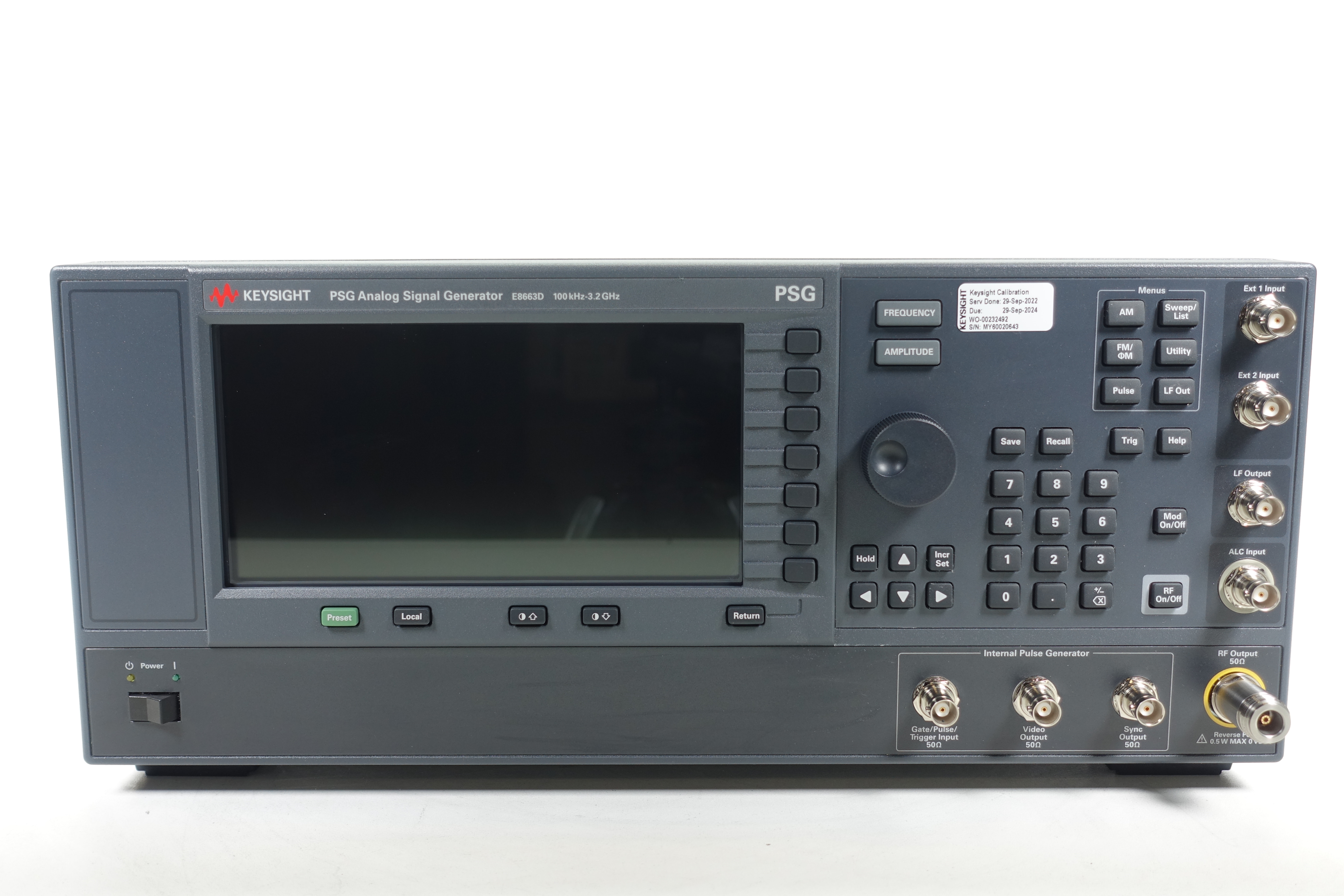 Keysight E8663D-503 100 kHz to 3.2 GHz