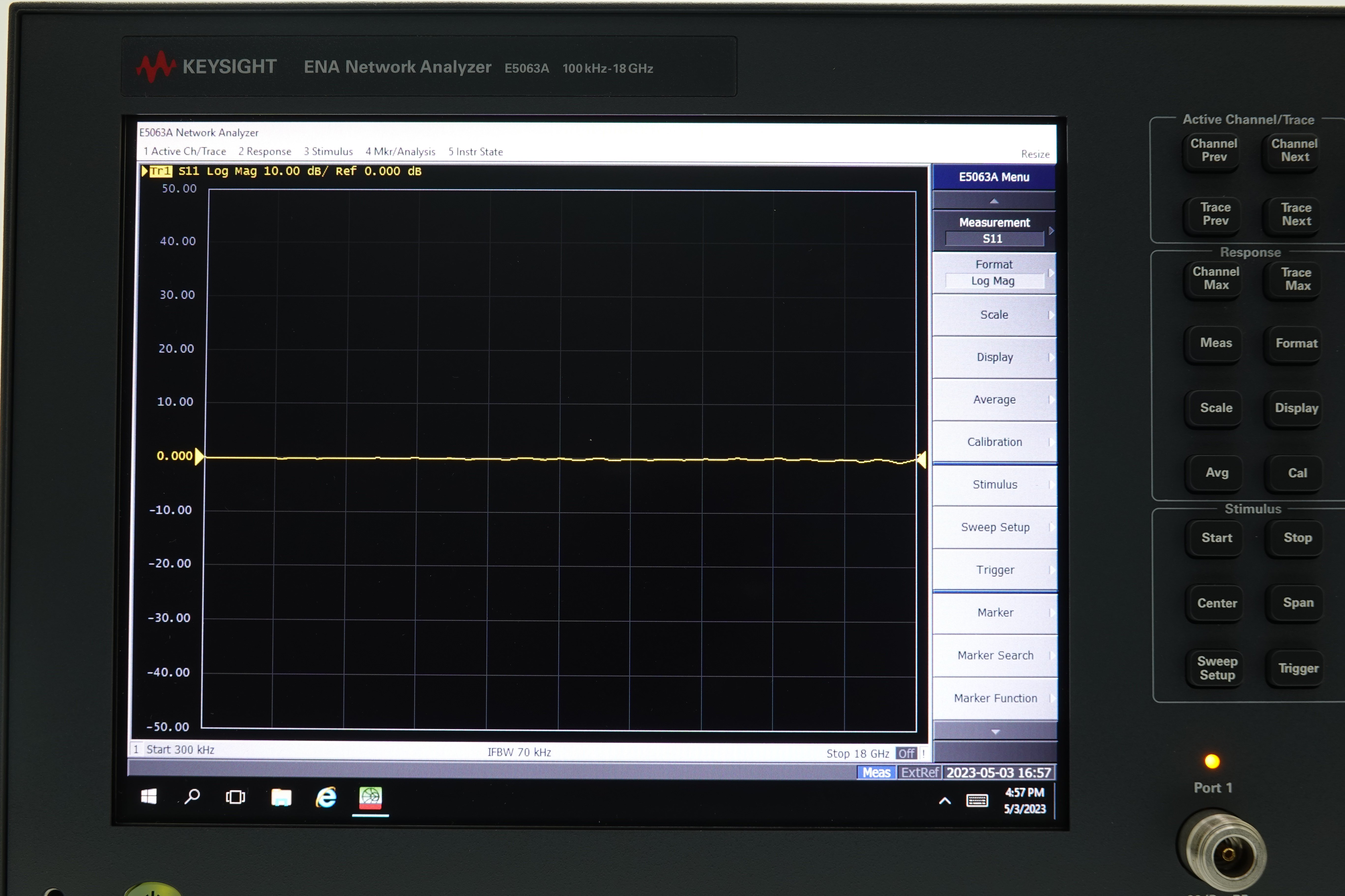 Keysight E5063A-2H5 2-port test set / 100 kHz to 18 GHz