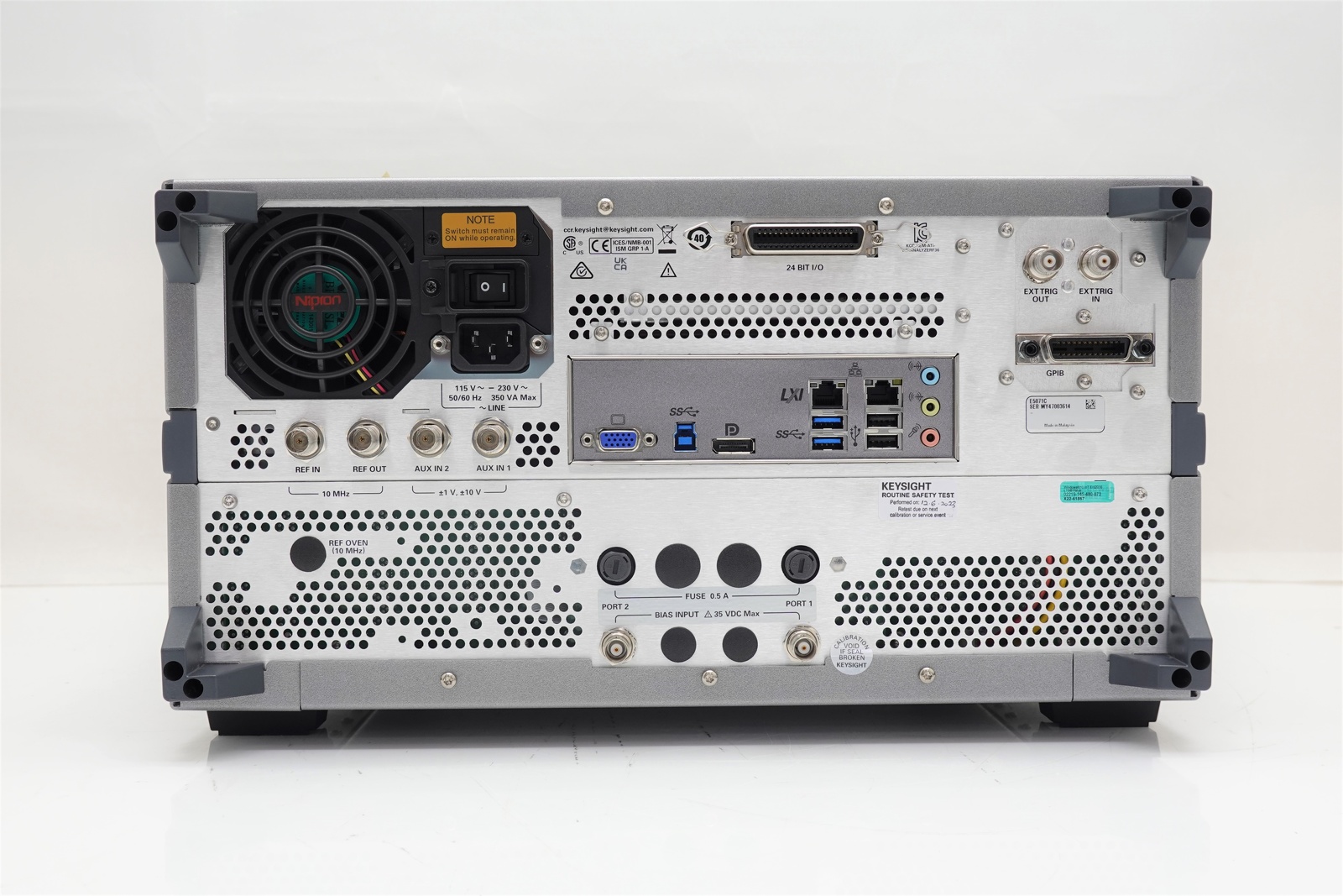Keysight E5071C-245 2-port Test Set / 100 kHz to 4.5 GHz / With Bias Tees