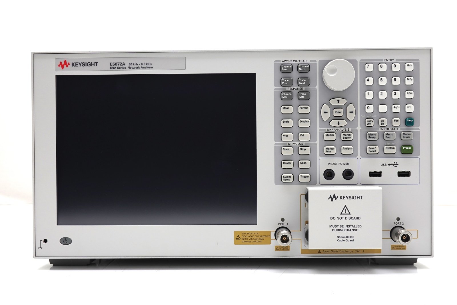 Keysight E5072A-285 2-port Test Set / 30 kHz to 8.5 GHz / Configurable Test Set