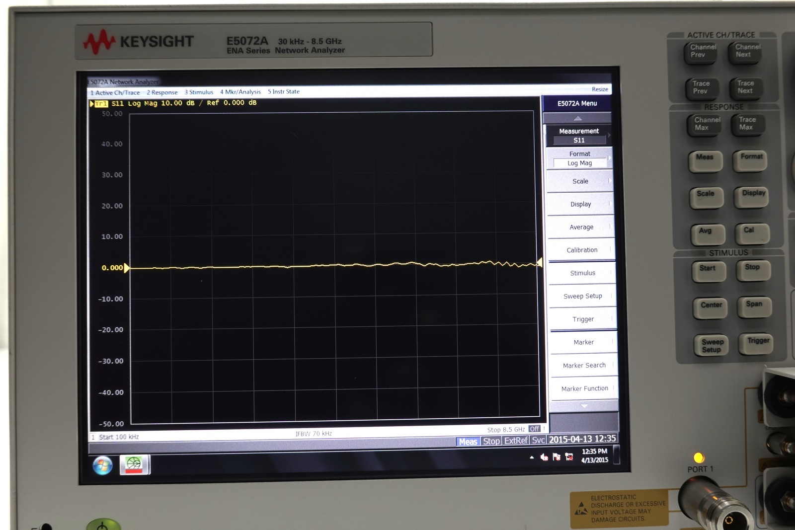 Keysight E5072A-285 2-port Test Set / 30 kHz to 8.5 GHz / Configurable Test Set
