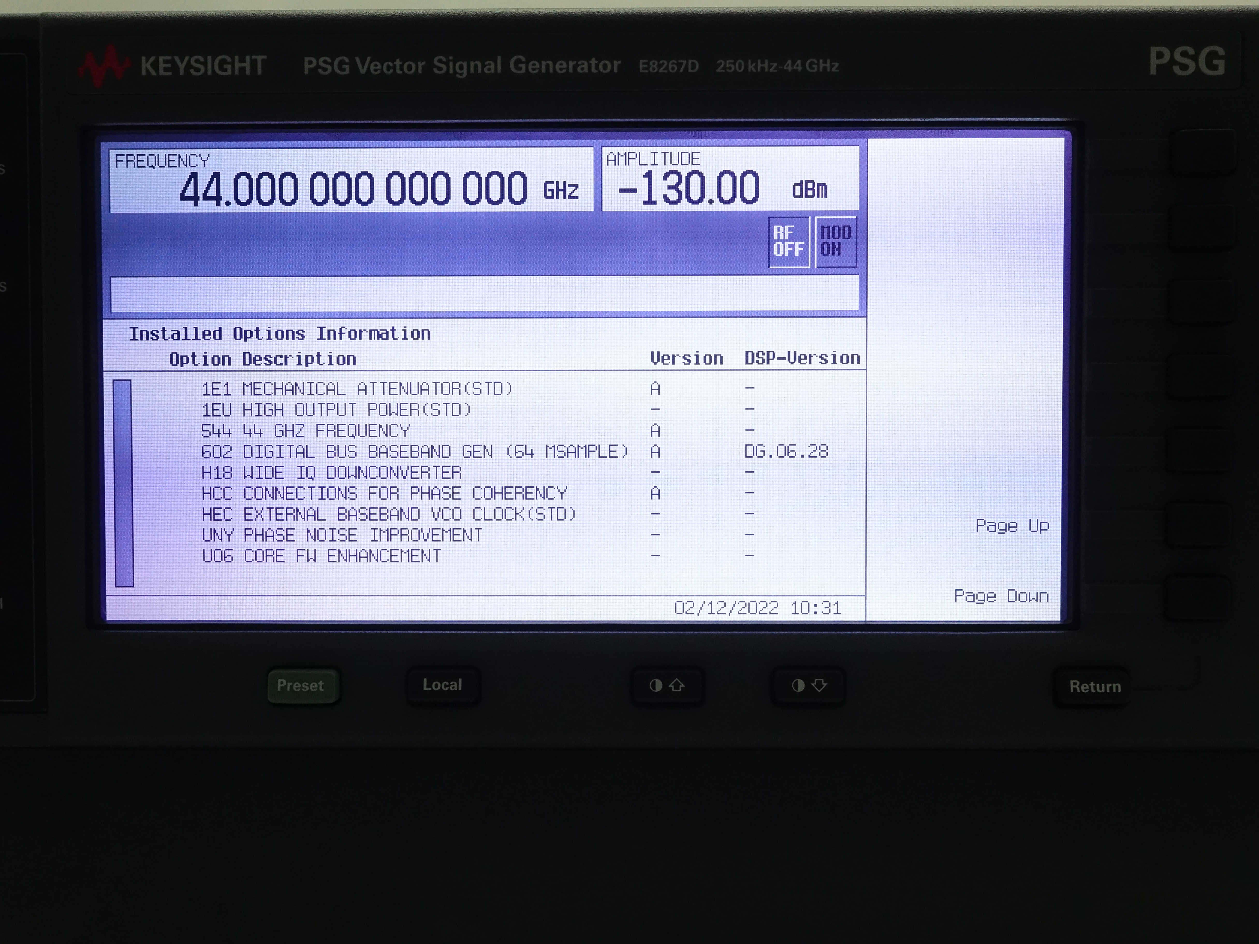 Keysight E8267D-544 250 kHz to 44 GHz