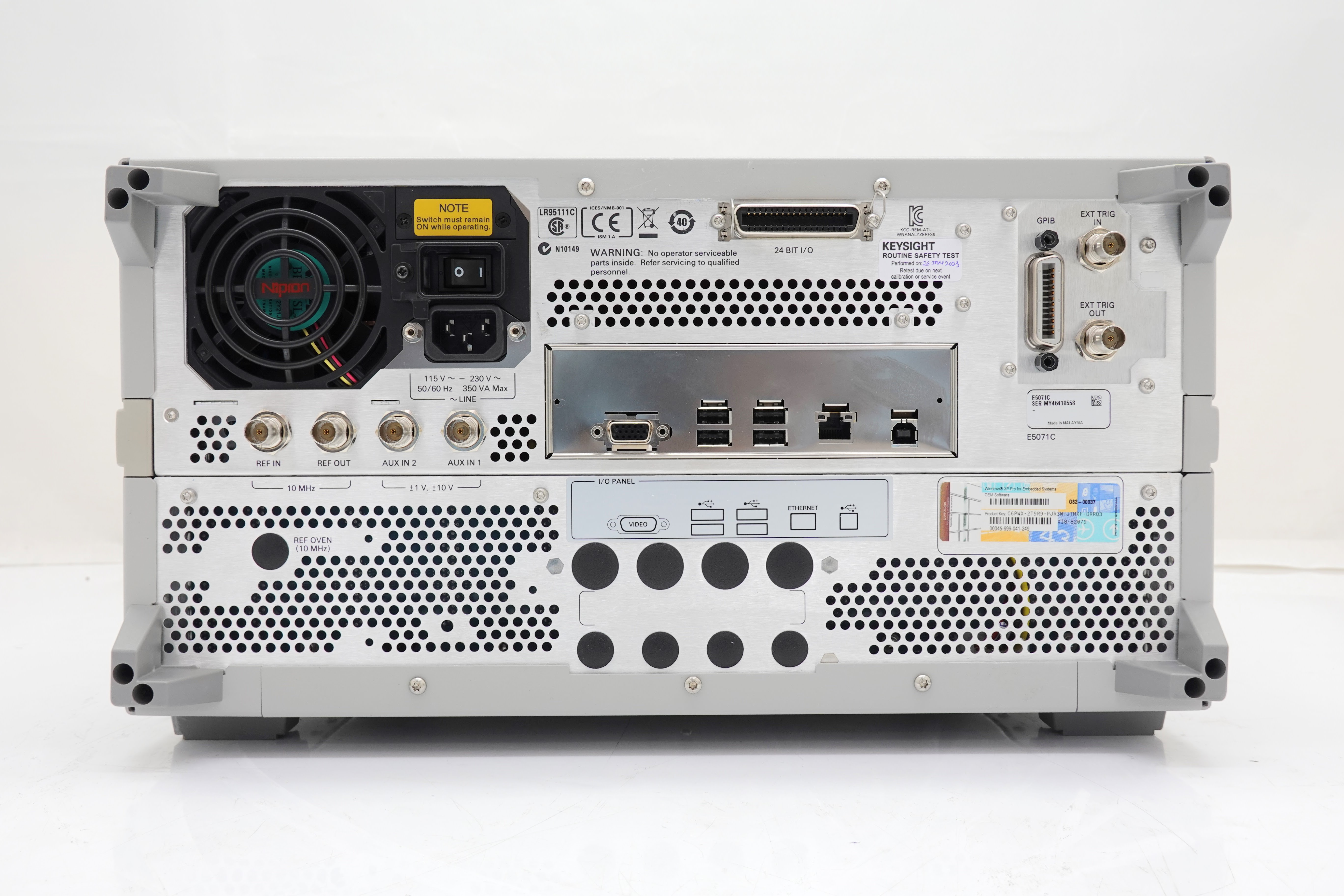 Keysight E5071C-440 4-port Test Set / 9 kHz to 4.5 GHz / Without Bias Tees