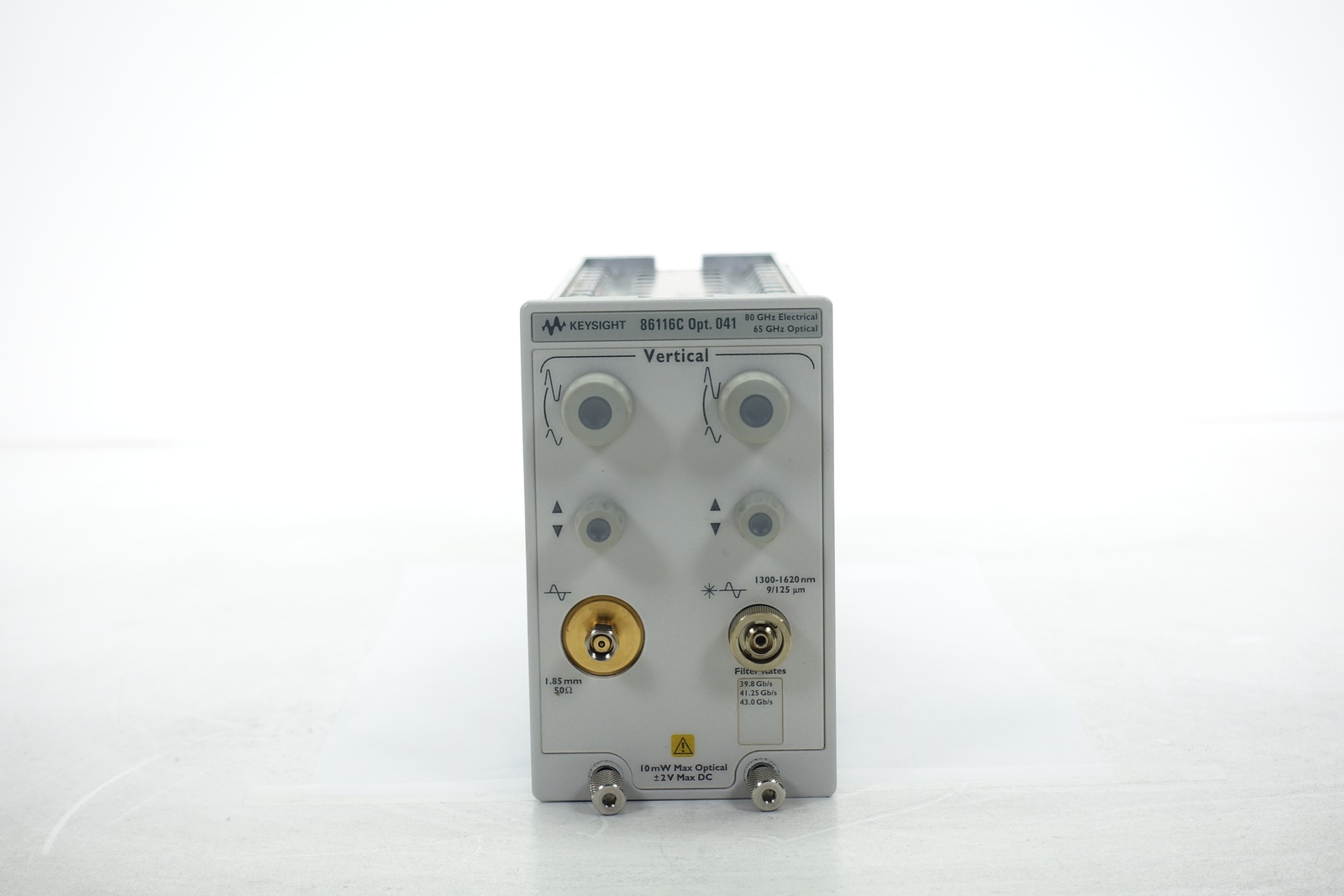 Keysight 86116C-041 65 GHz Optical / 80 GHz Electrical Module / 39.8/41.25/43.0 Gb/s Reference Receiver