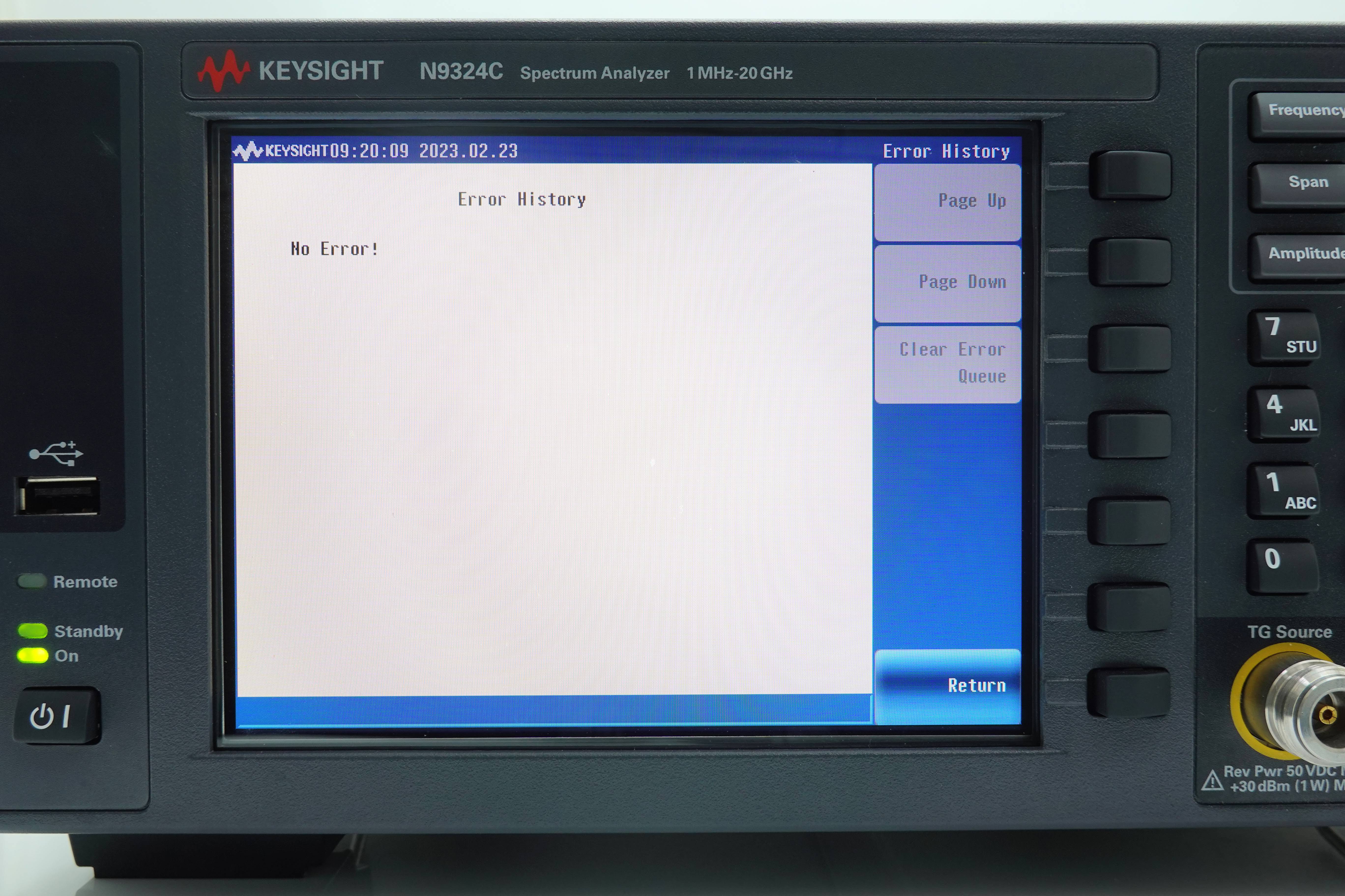 Keysight N9324C Basic Spectrum Analyzer / 1 MHz to 20 GHz