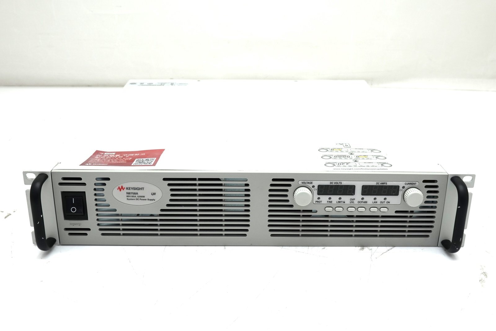 Keysight N8758A DC Power Supply / 80V / 65A / 5200W / GPIB / LAN / USB / LXI