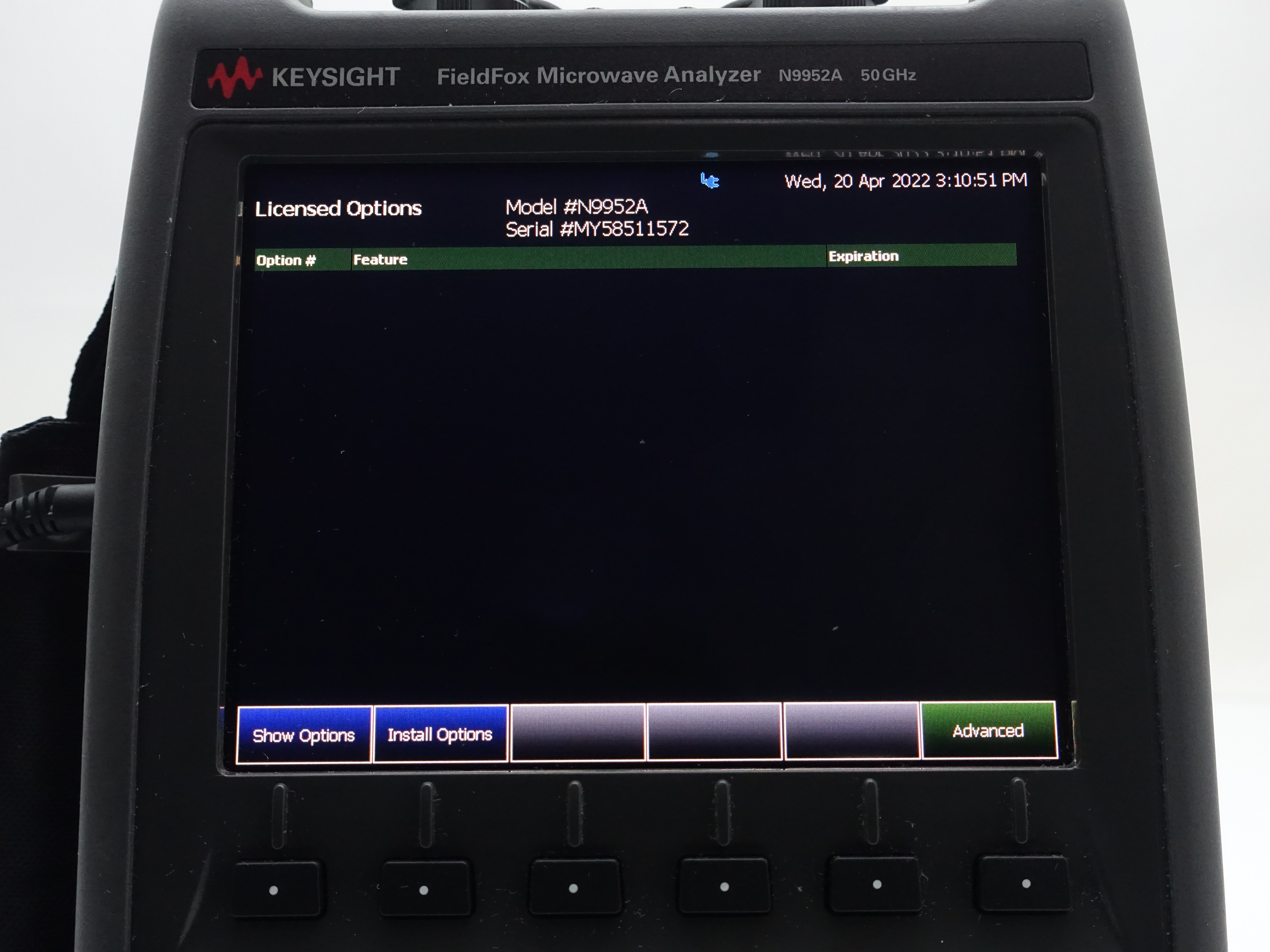 Keysight N9952A FieldFox Microwave Analyzer / 300 kHz to 50 GHz