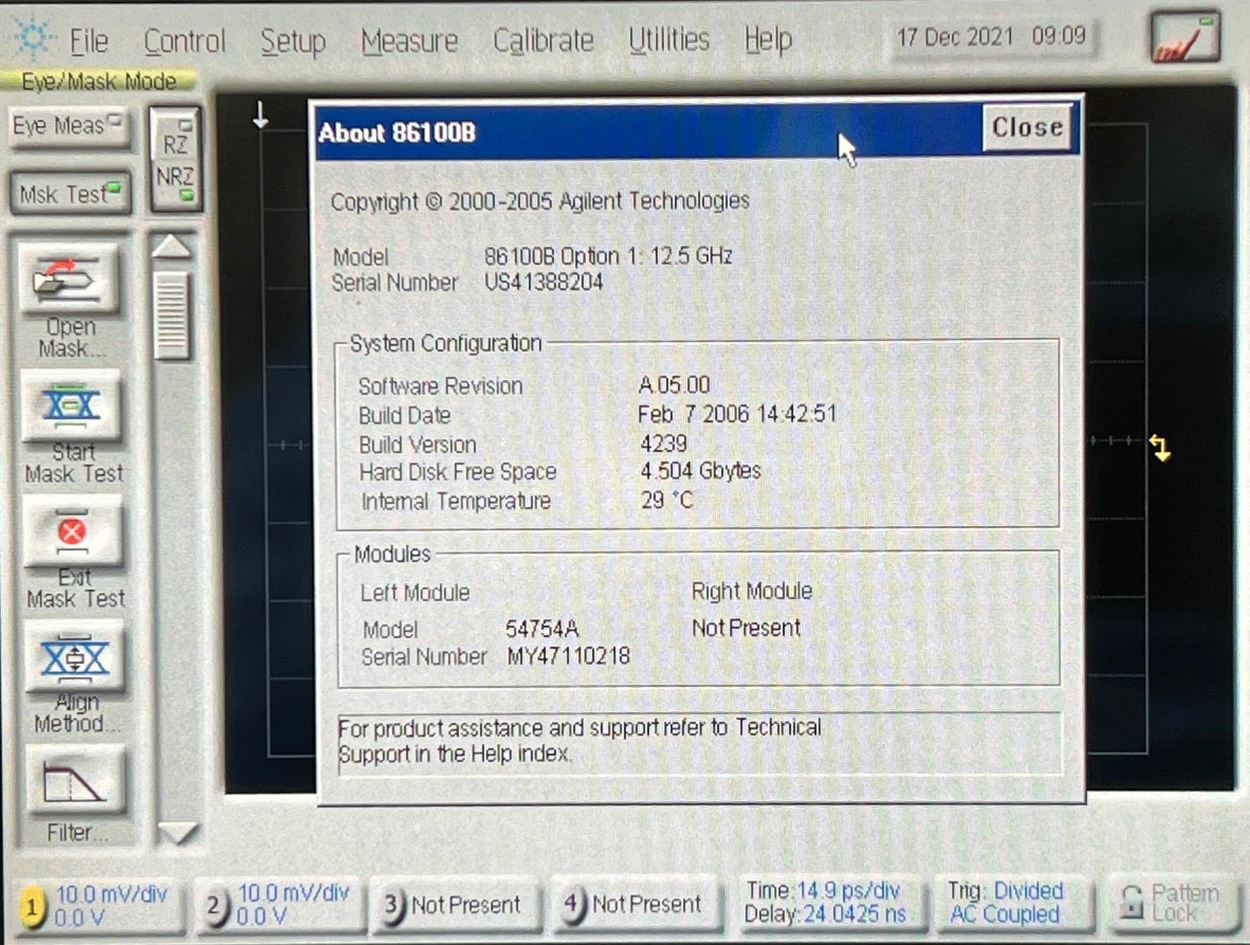 Keysight 86100B Infiniium DCA Wide-Bandwidth Oscilloscope