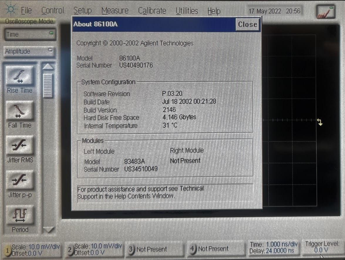 Keysight 86100A Infiniium DCA Wide-Bandwidth Oscilloscope / up to 50 GHz
