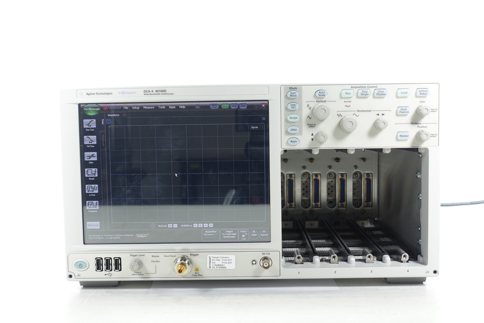 Keysight 86100D Infiniium DCA-X Wide-Bandwidth Oscilloscope Mainframe