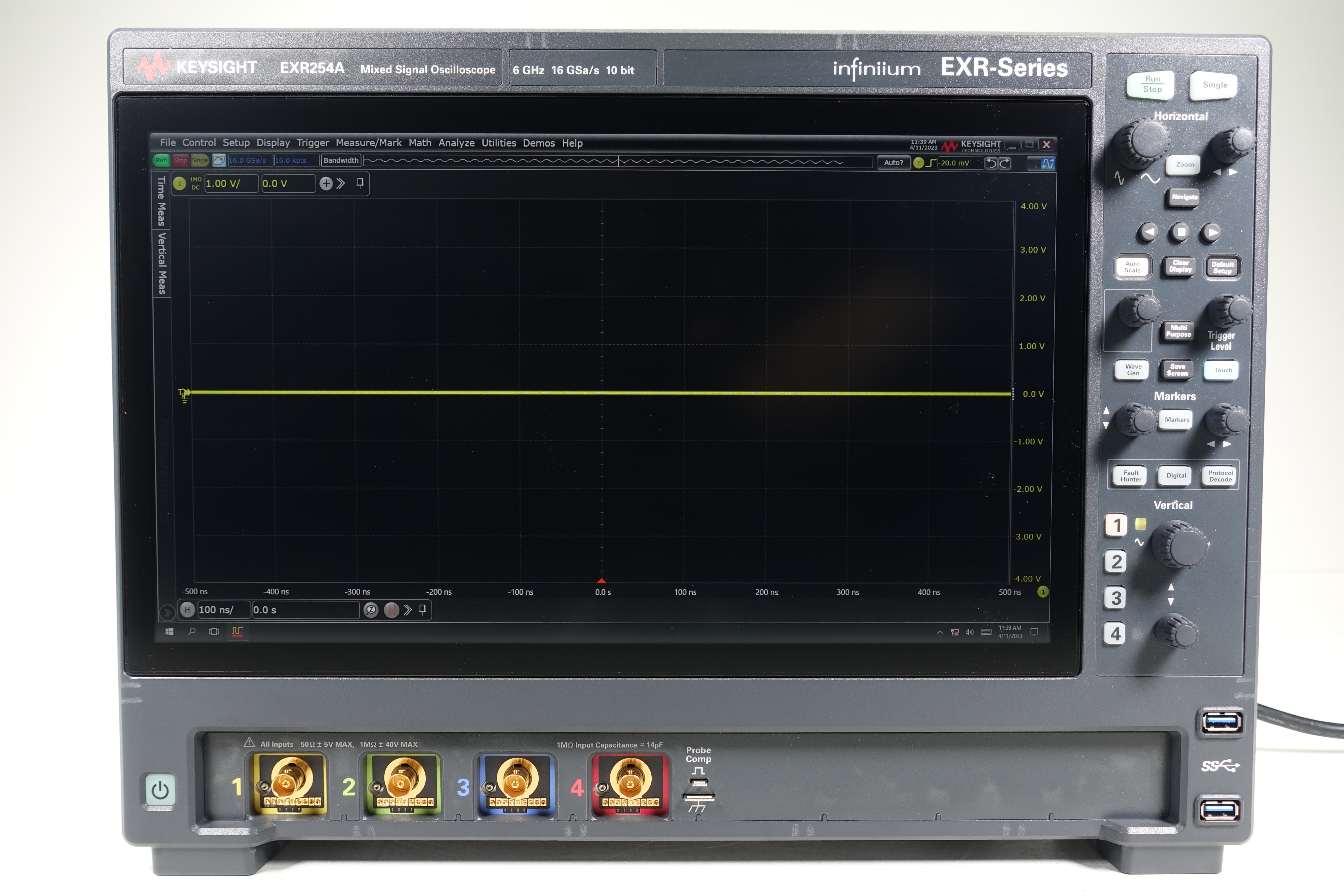 Keysight EXR254A Infiniium EXR-Series Real-Time Oscilloscope / 2.5 GHz / 16 GSa/s / 4 Channels