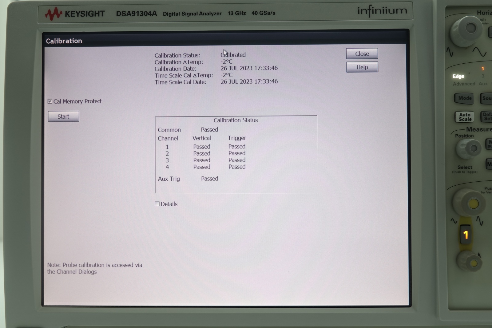 Keysight DSA91304A Infiniium High Performance Oscilloscope / 13 GHz / 40 GSa/s / 4 Channels