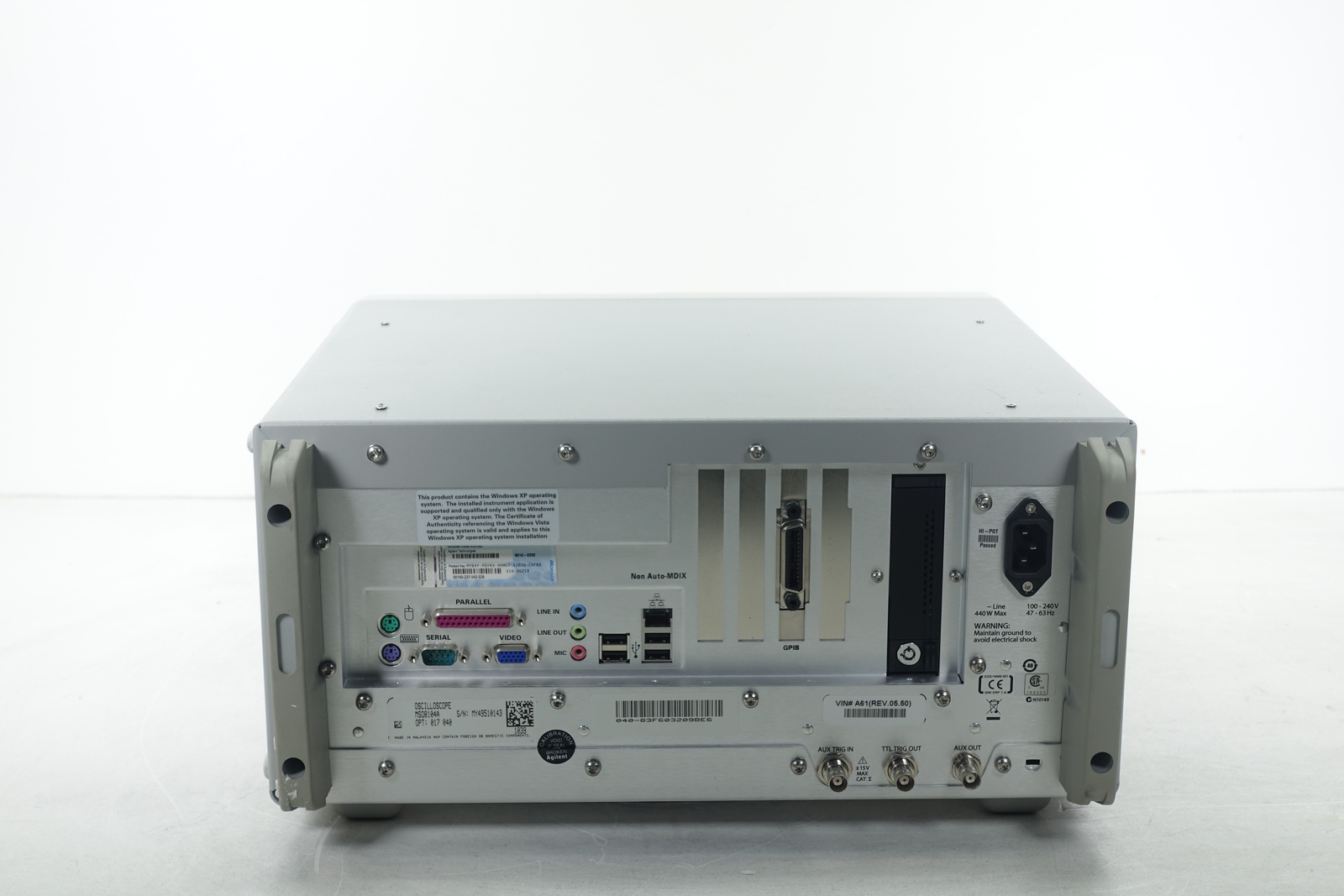 Keysight MSO8104A Infiniium Mixed Signal Oscilloscope / 1 GHz / 4 Scope and 16 Digital Channels