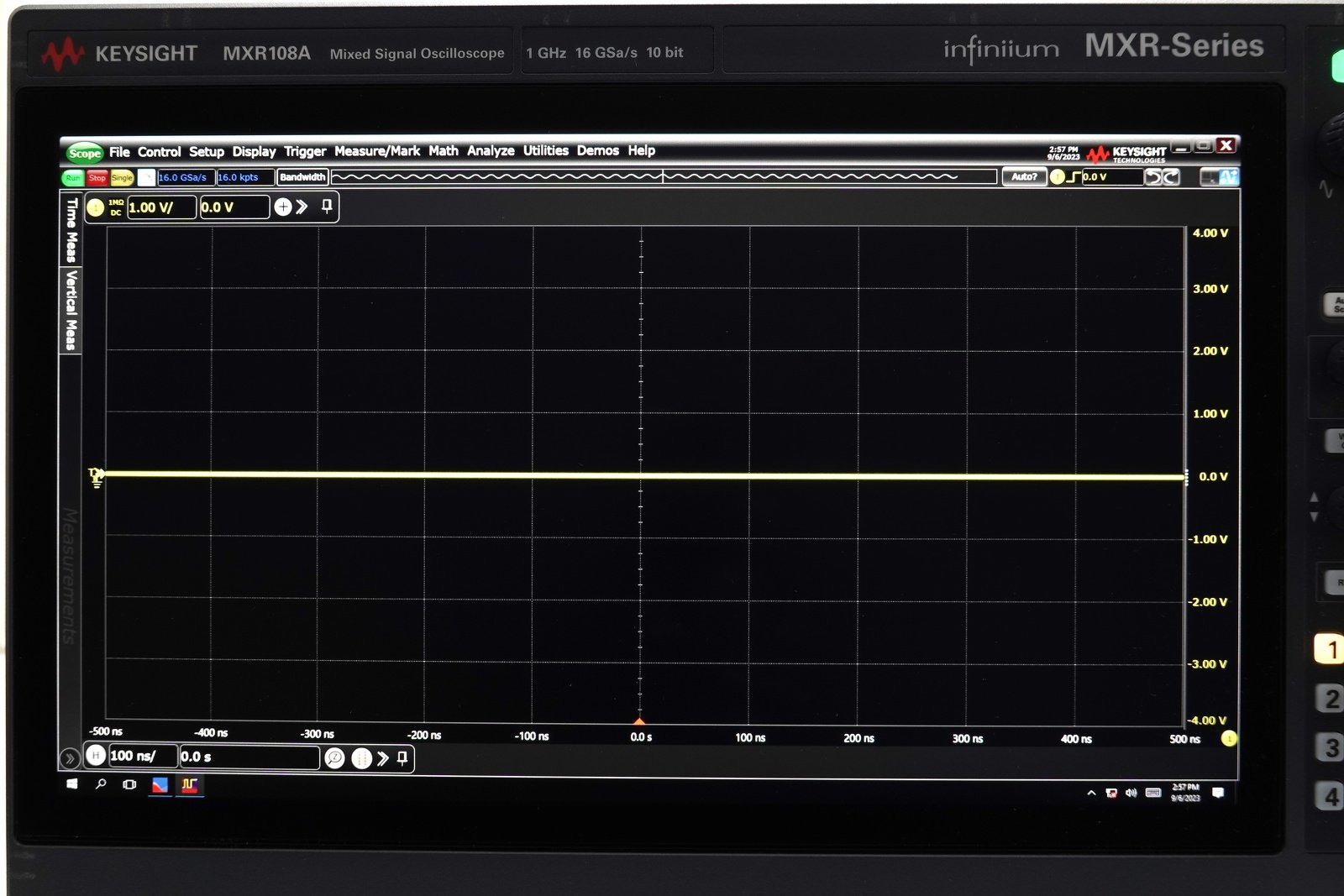 Keysight MXR108A Infiniium MXR-Series Real-Time Oscilloscope / 1GHz / 16GSa/s / 8 Channels