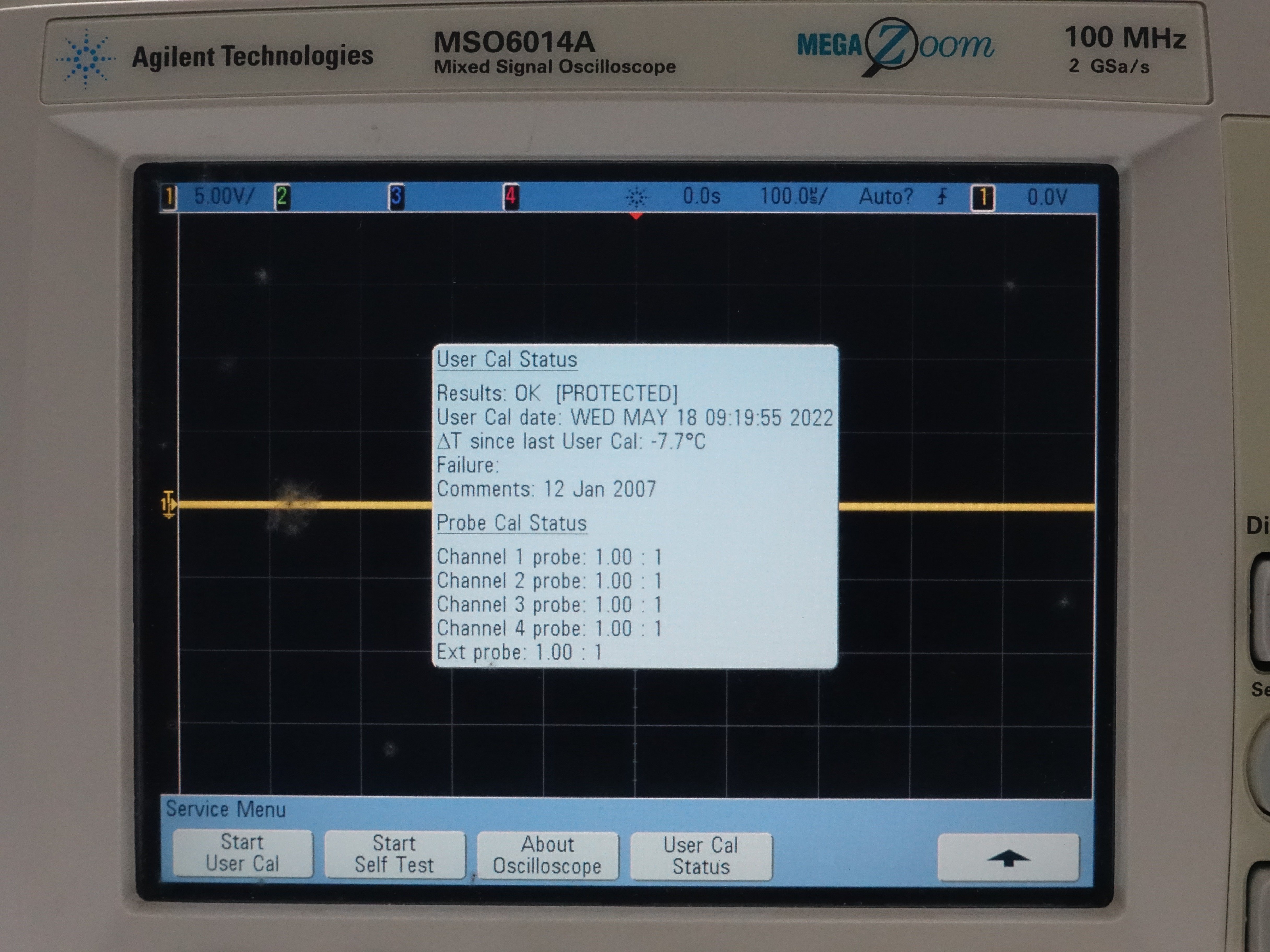 Keysight MSO6014A Mixed Signal Oscilloscope / 100 MHz / 4 Analog and 16 Digital Channels
