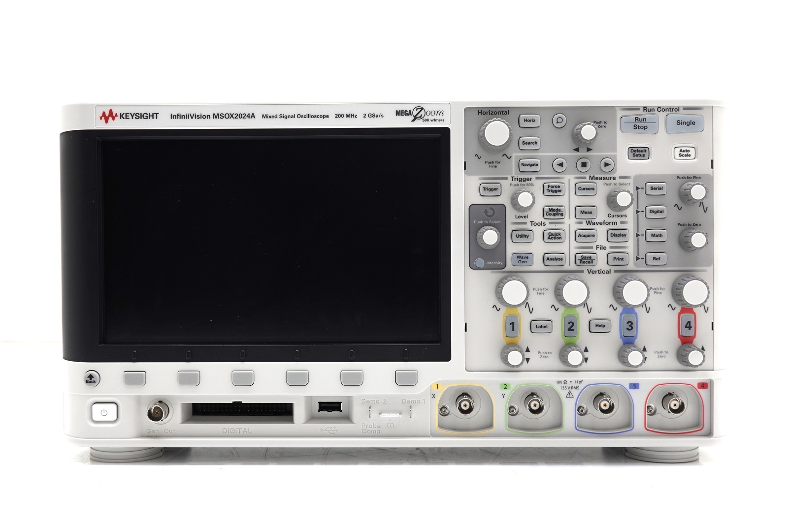 Keysight MSOX2024A Mixed Signal Oscilloscope / 200 MHz / 4 Analog Plus 8 Digital Channels