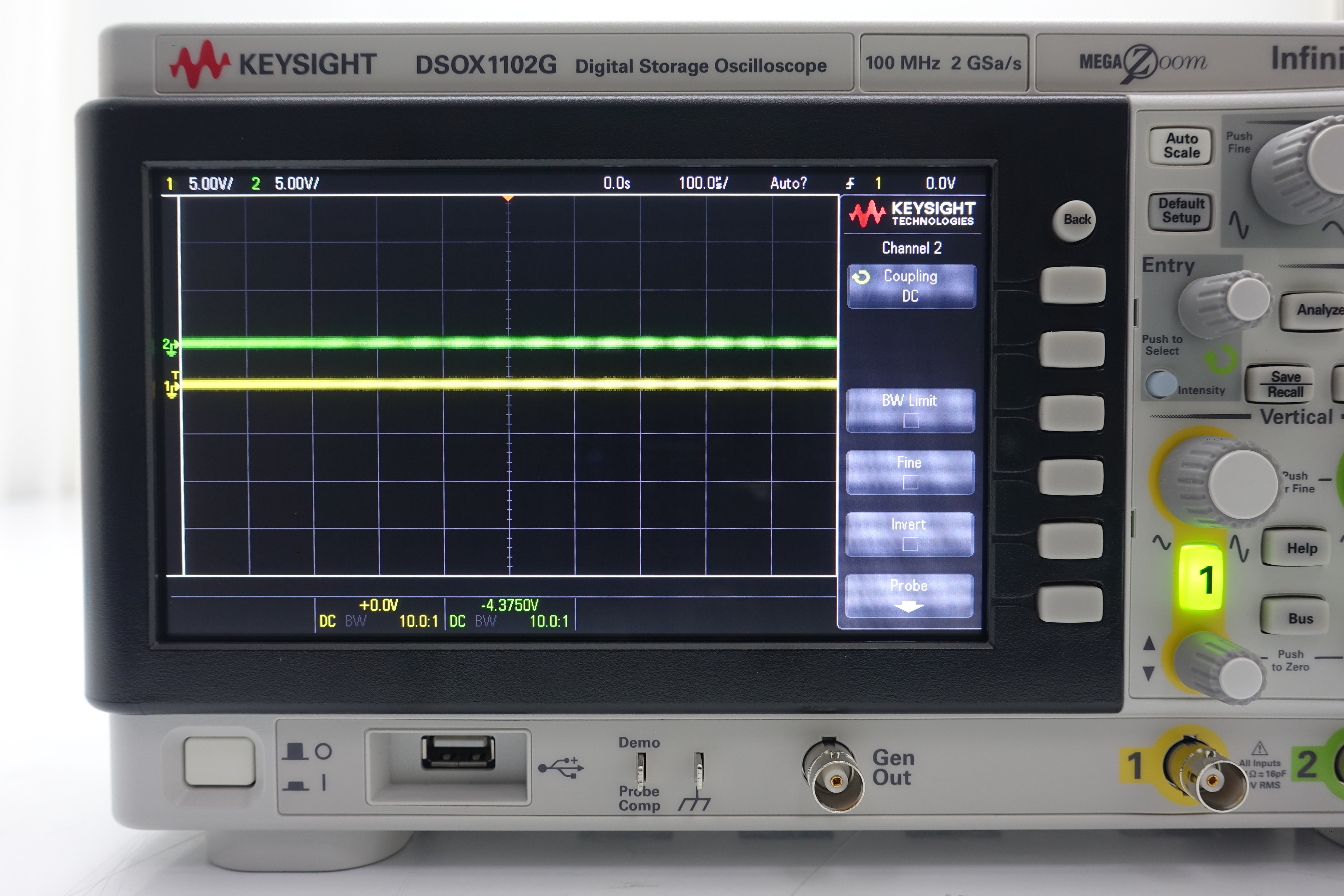 Keysight DSOX1102G Oscilloscope / 70 MHz / 2 Analog Channels