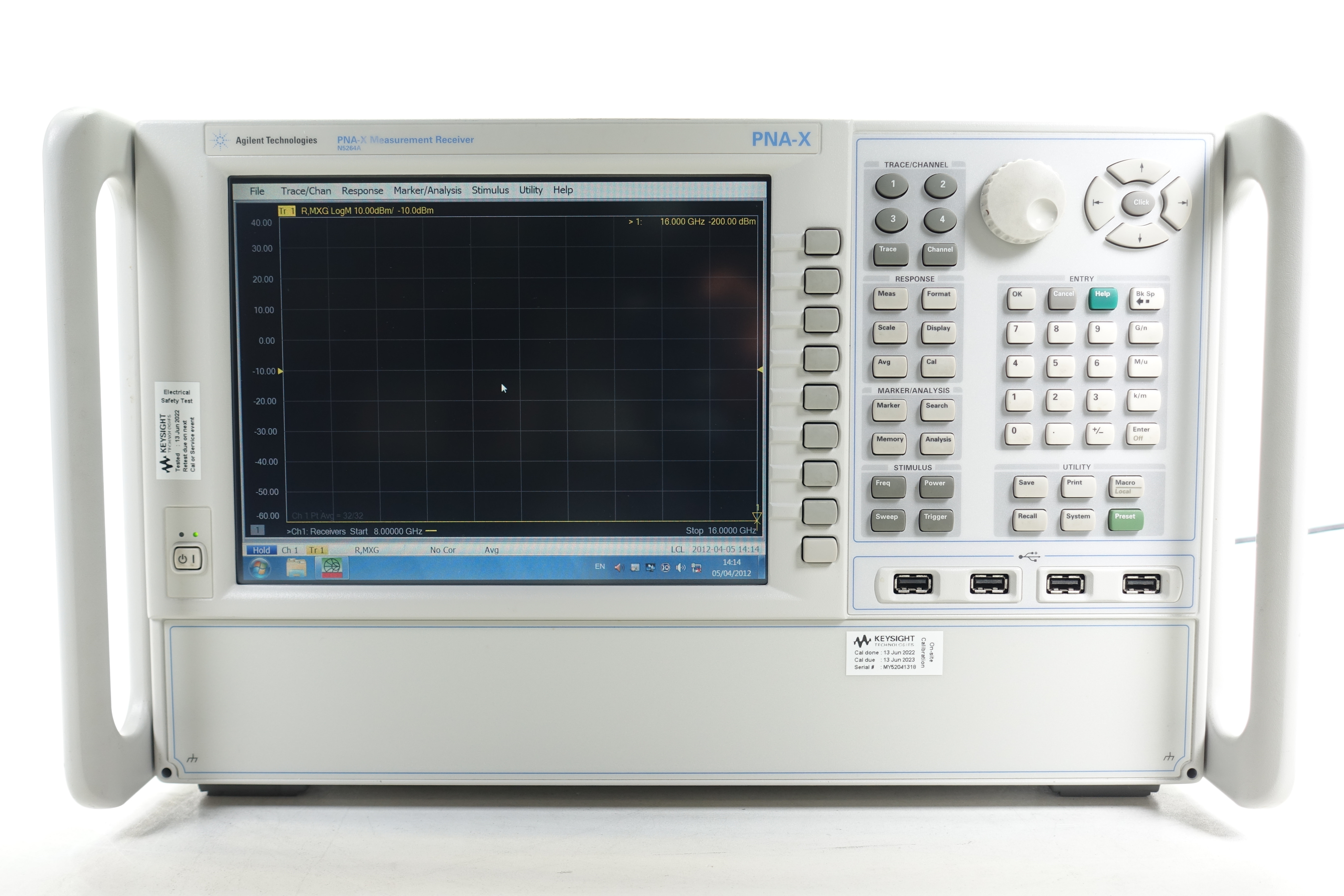 Keysight N5264A PNA-X Measurement Receiver for Antenna Test