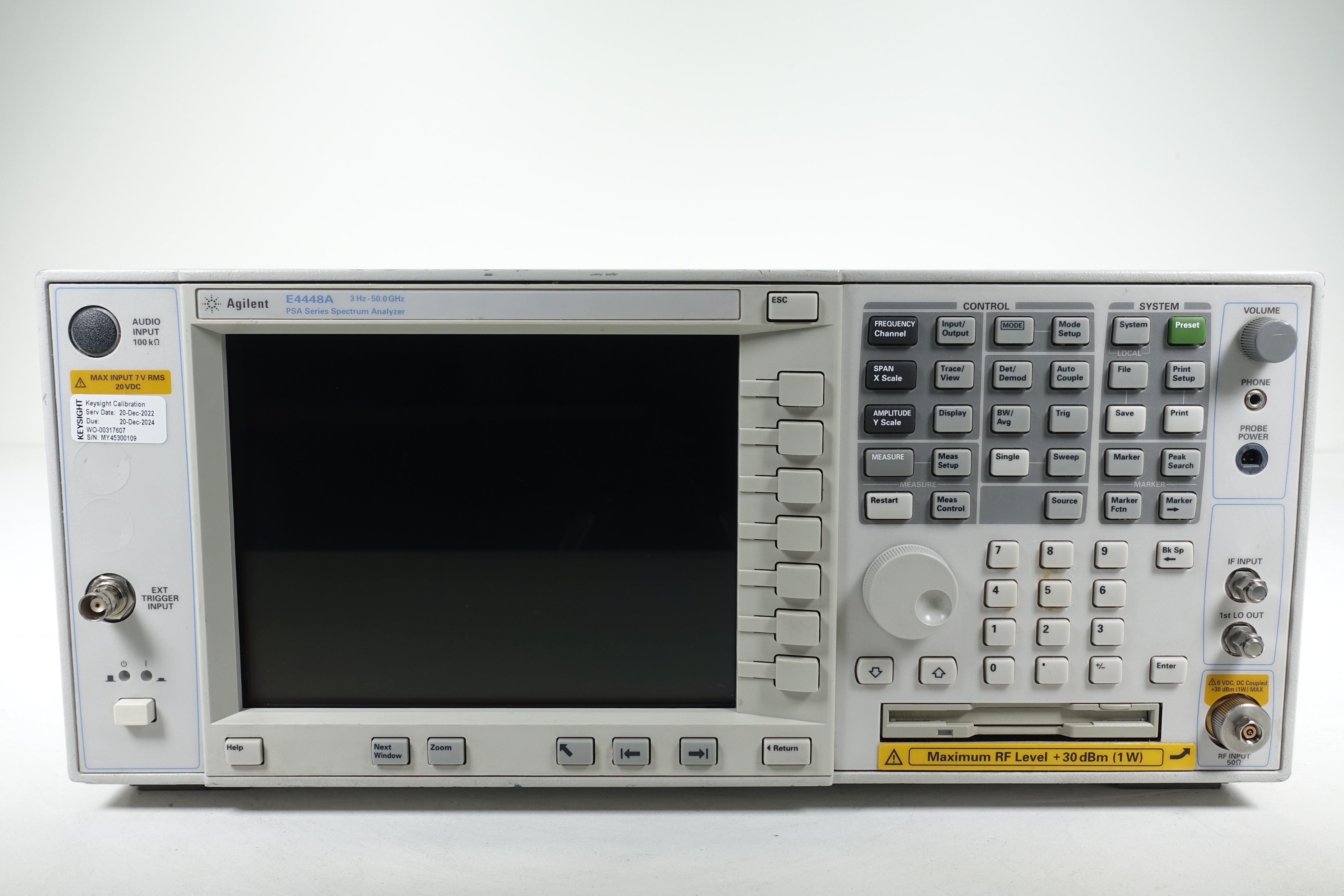 Keysight E4448A PSA Spectrum Analyzer / 3 Hz to 50 GHz