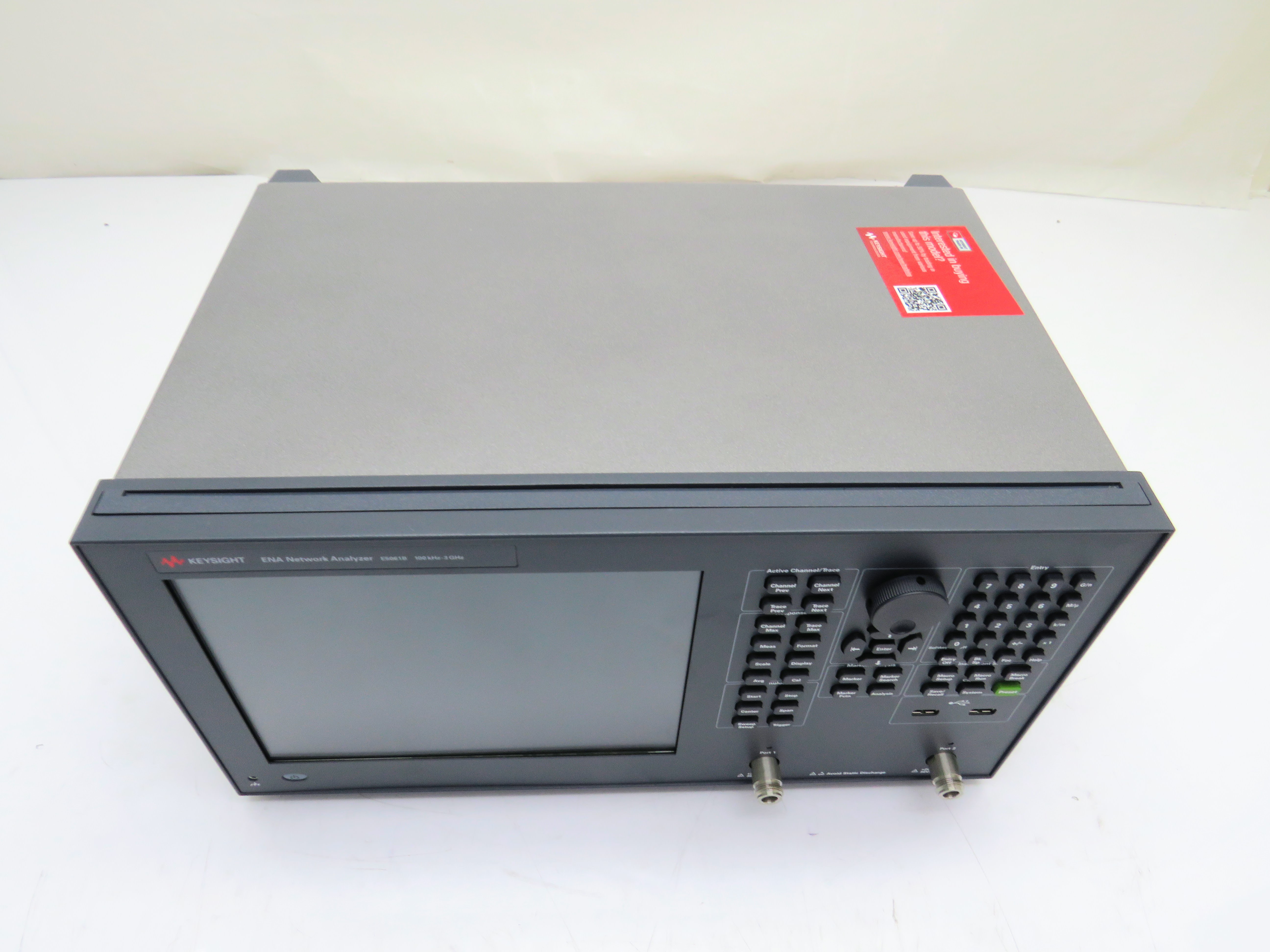 Keysight E5061B-235 S-parameter Test Set / 100 kHz to 3 GHz / 50 Ohm System Impedance
