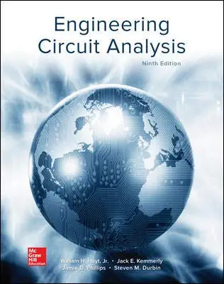 The front book cover of Engineering Circuit Analysis by William Hayt, Jack Kemmerly, Jamie Phillips, and Steven Durbin – Source: Amazon